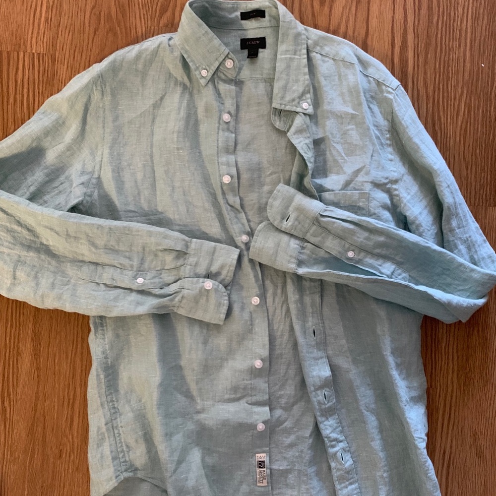 J Crew linen shirt